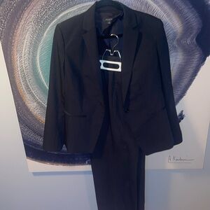 Ann Taylor tailored pin stripe pants suit- Navy Blue. Size 12